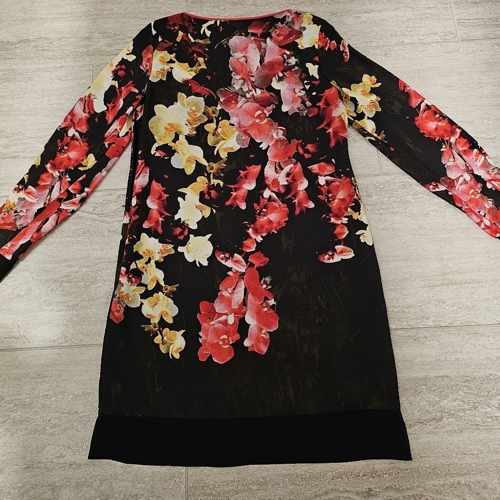 Adrianna Papell Flowered Dress sz 6 - Picture 1 of 5